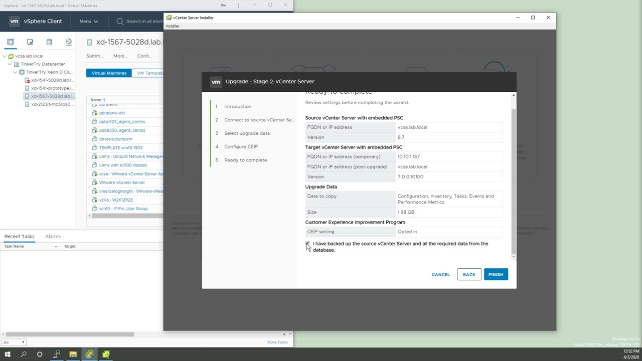 How to seamlessly update VMware vCenter Server Appliance/VCSA from 6.7 to 7.0, no IP or DNS changes!