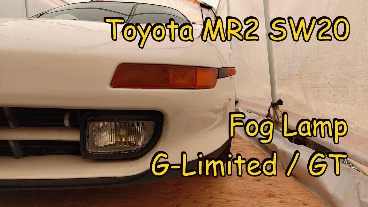 Toyota MR2 SW20 steering fog lamp bulb replacement (JDM G-Limited / GT )