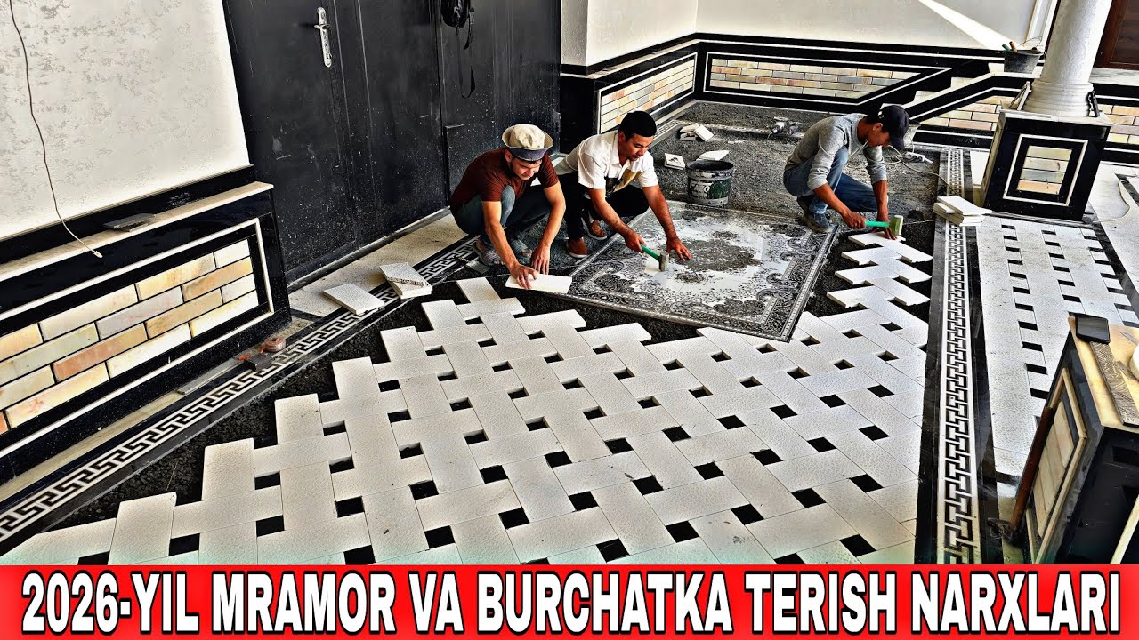UYGA BURCHATKA VA SO'KILGA GRANIT MRAMOR QILISH NARXLARI