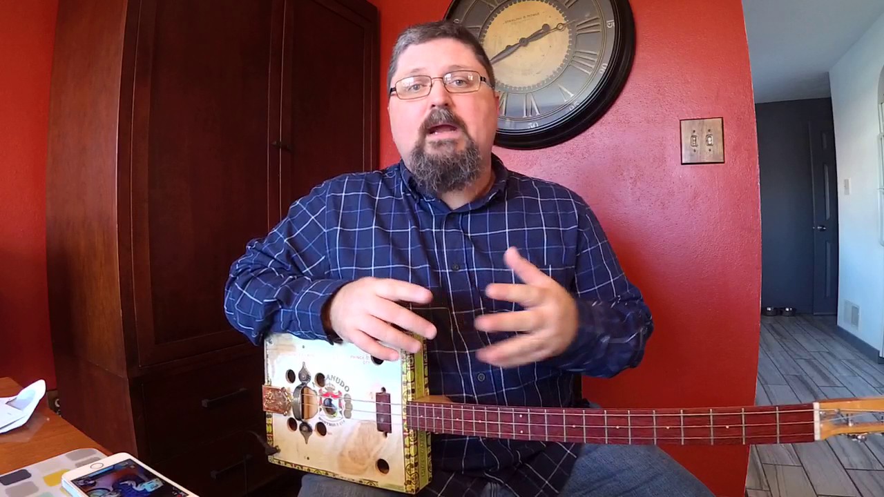 Exploring EEB tuning on cigar box guitar - Cigar Box Nation TV Live