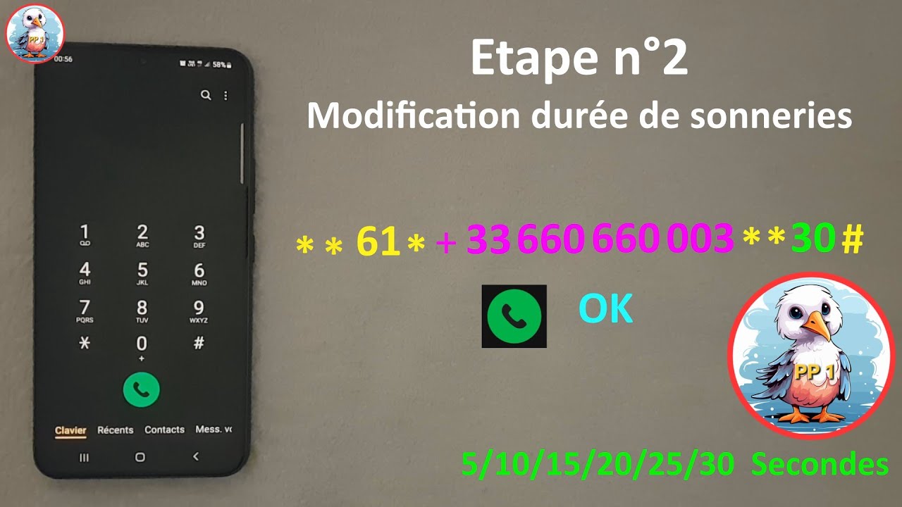Augmenter le nombre de sonneries (Version 2024)