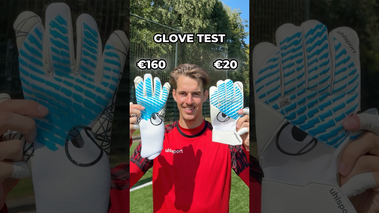 &euro;20 VS &euro;160 GLOVES 🧤🤔 #goalkeeper #goalkeepergloves