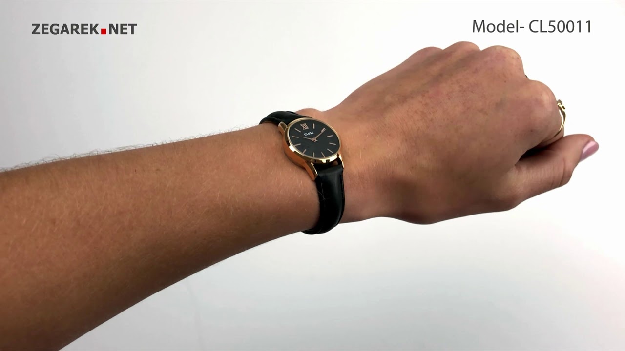 Cluse La Vedette CL50011 Rose Gold Black/Black - Zegarek.net
