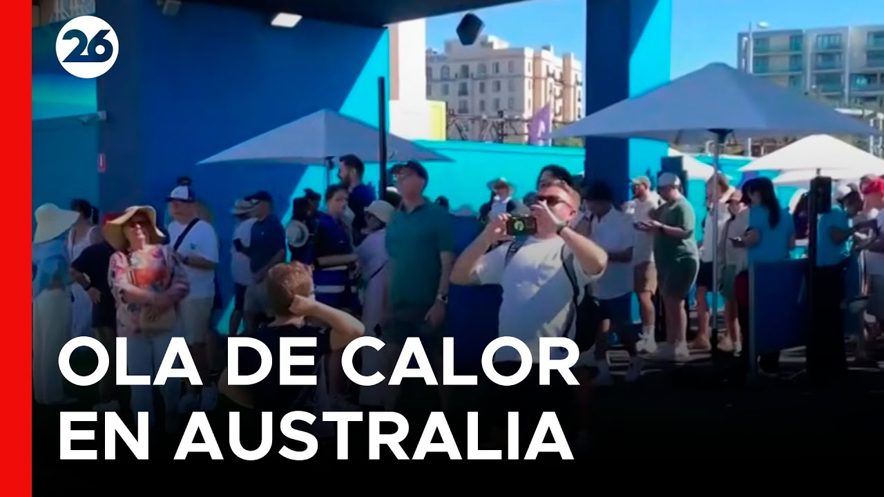 🌞 ALTAS TEMPERATURAS | El calor provoca interrupción de los partidos en el Abierto de Australia