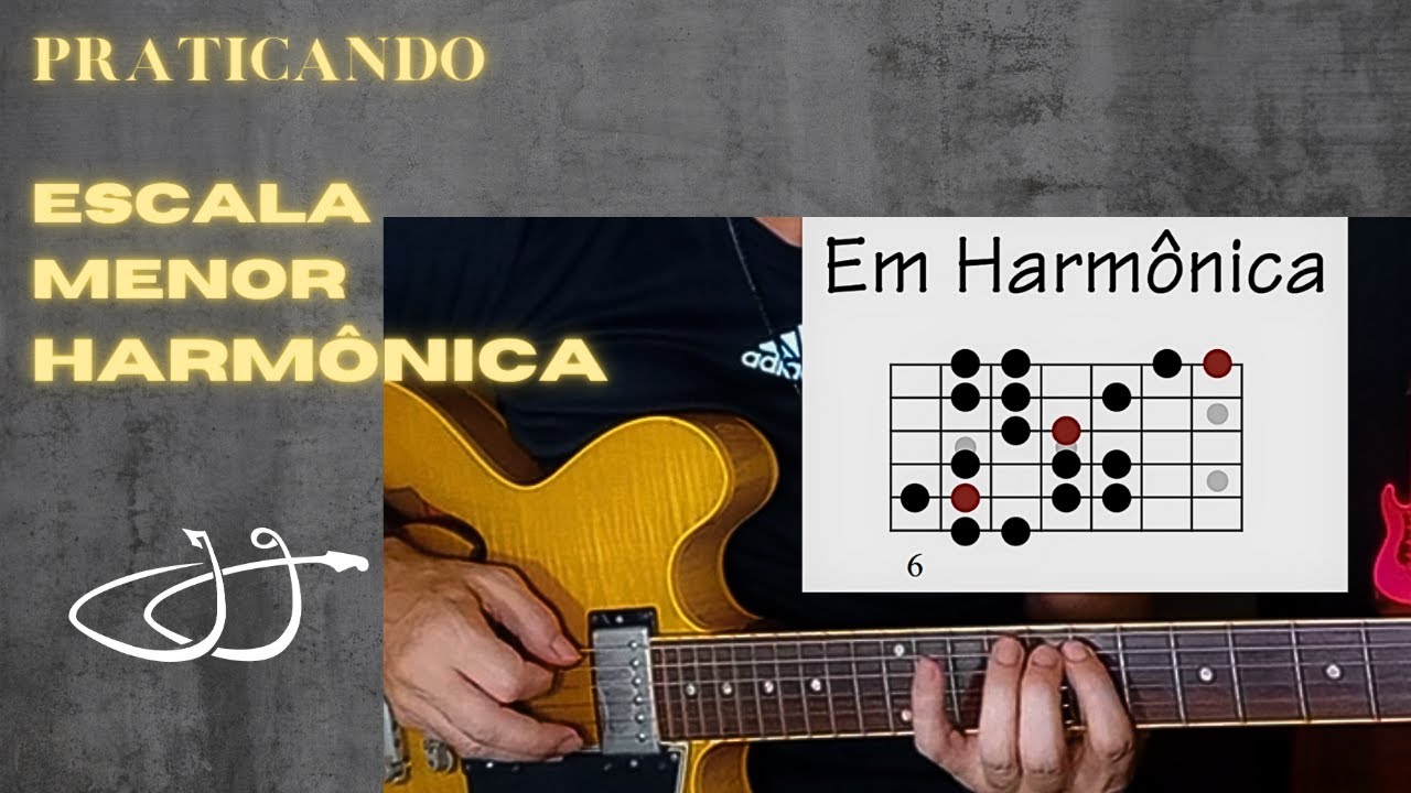 Praticando a Escala Menor Harmônica na guitarra