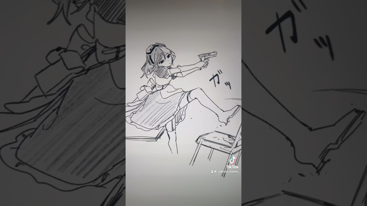 ※彼女は特別な訓練を受けています #創作 #ショート動画  #イラスト