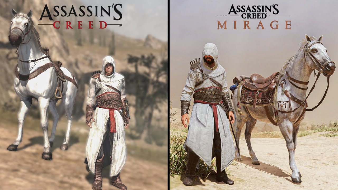 Assassin's Creed 1 vs Mirage - Physics and Details Comparison
