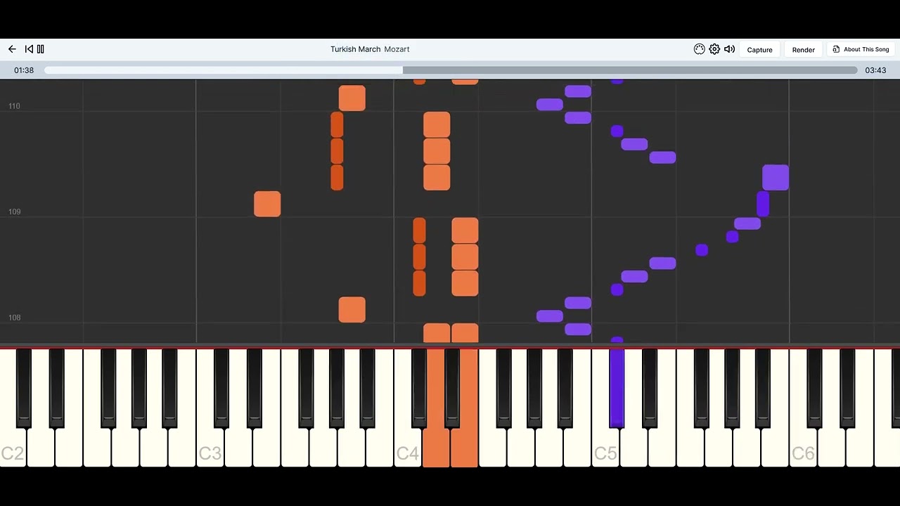 Turkish March - Mozart [Piano Tutorial] mfpiano.org