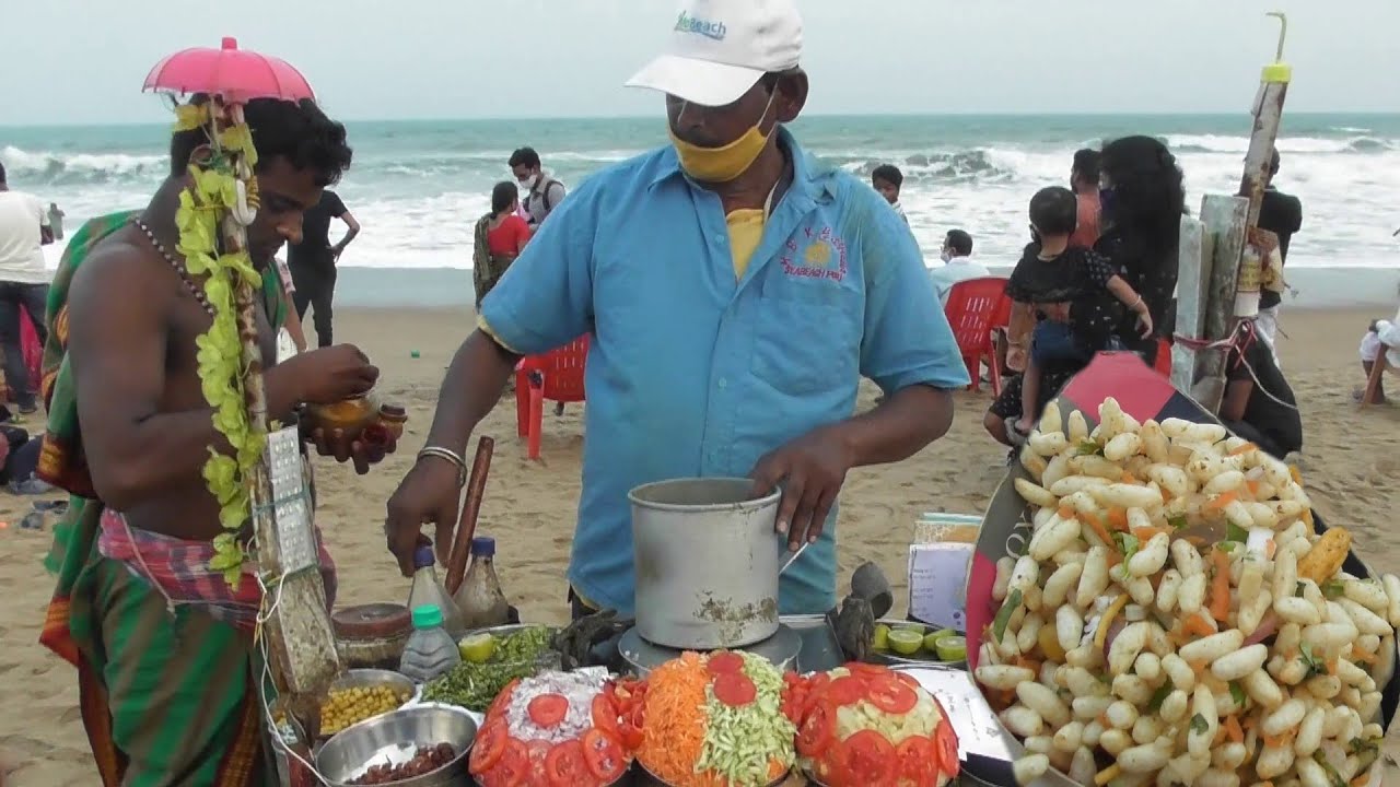 Puri Beach ka Special Jhal Muri ( Spicy Puffed Rice ) | 20 RS Plate | Indian Street Food