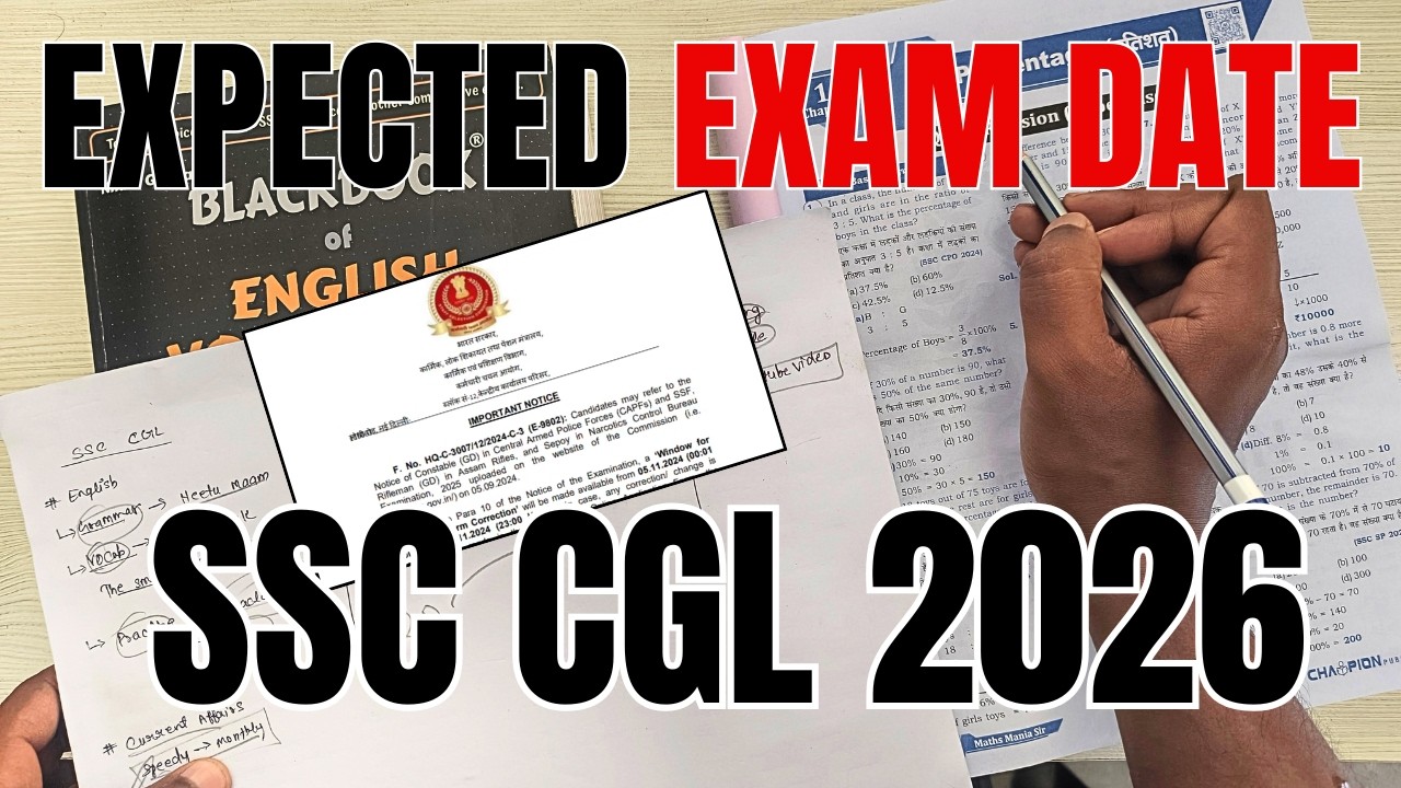 SSC CGL 2026 Tier 1 Exam Date Update | Ab Kitna Time Bacha Hai? 😱