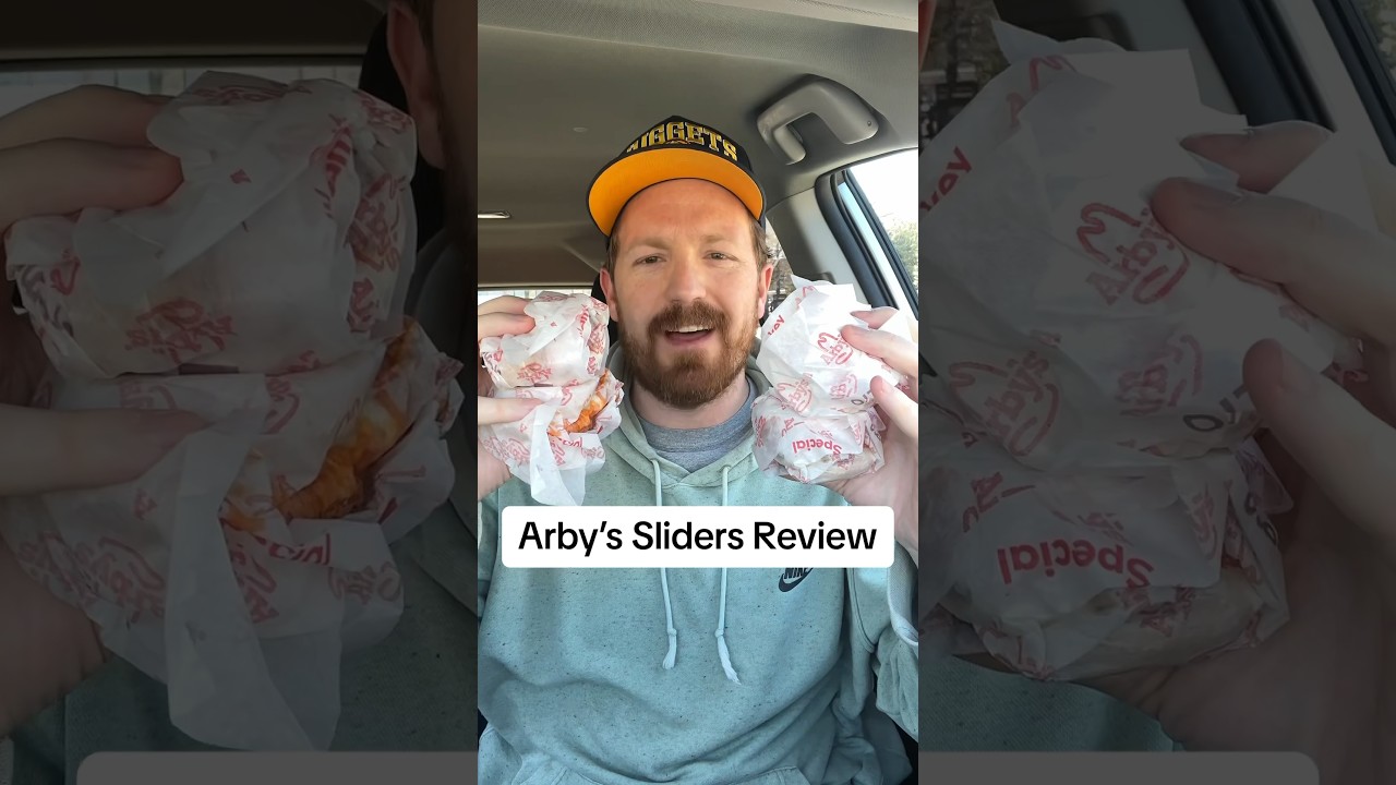Trying Arby&rsquo;s Sliders #arbys #fastfoodreview #shorts