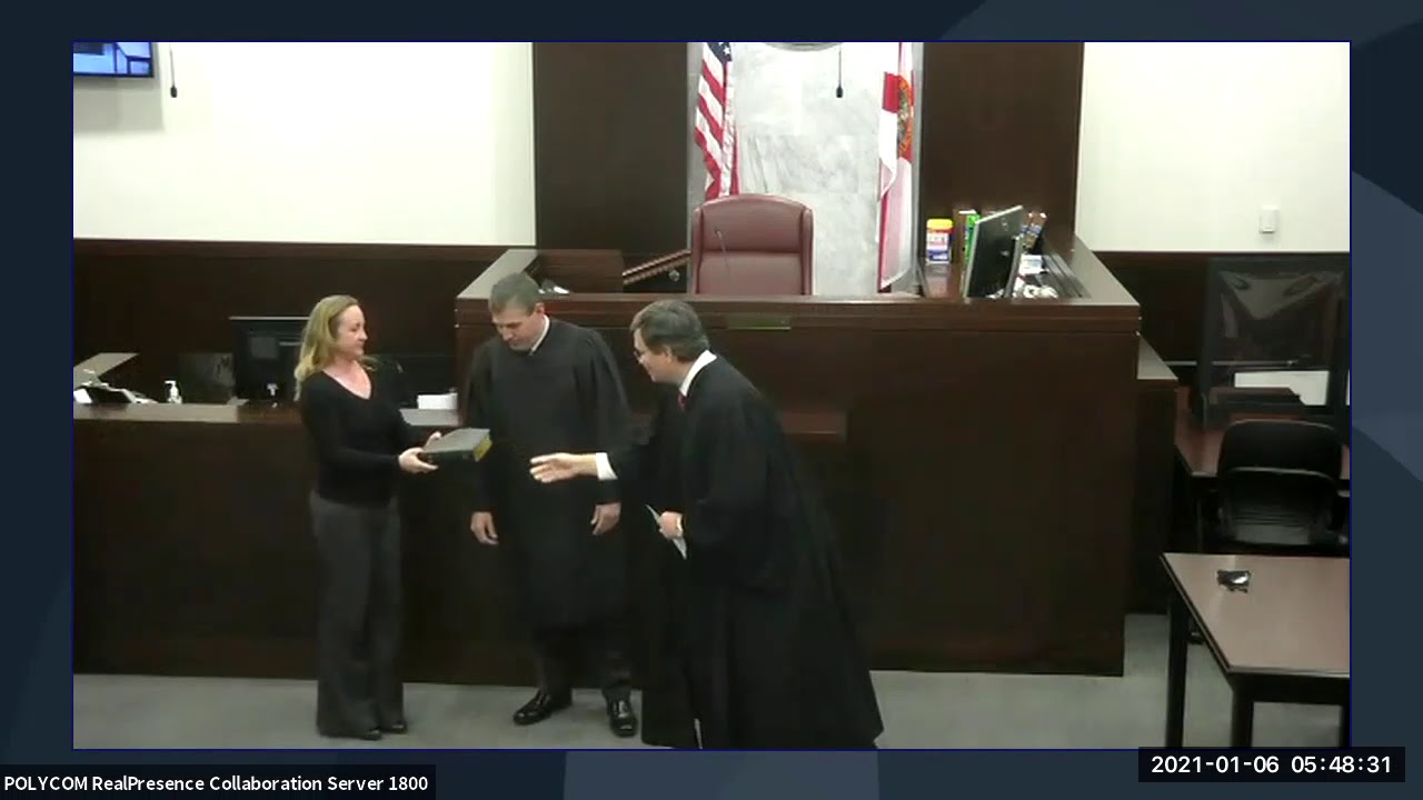 Judge William Dyer, Bay County, Swearing in Ceremony