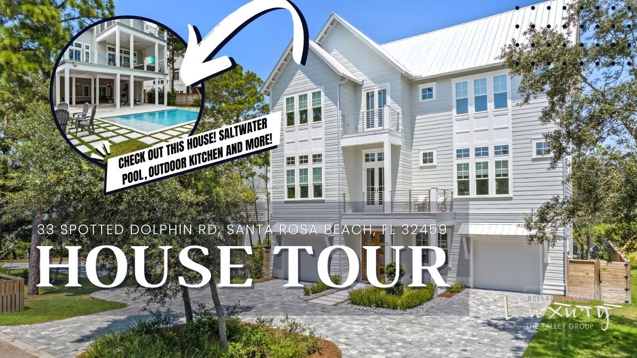GORGEOUS 5-Bedroom House for Sale in Santa Rosa Beach, FL! | House Tour | 33 Spotted Dolphin Rd