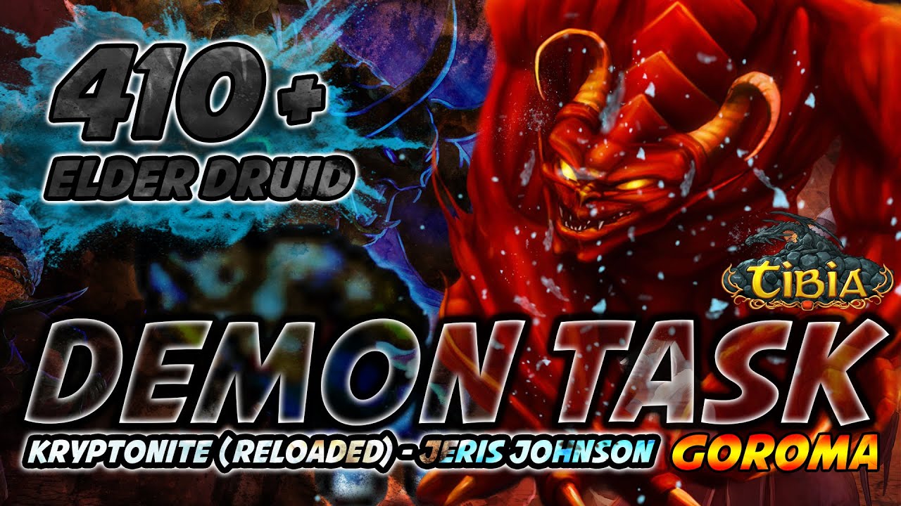 Tibia 2023: KRYPTONITE - Demon Task na Goroma | Solo Hunt 400 ED + | Tibia Criminal Tango & Pelego