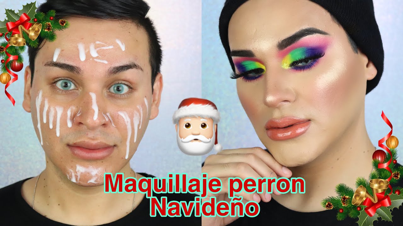 maquillaje perron navideño 🌲🎅🏼con productos del centro / Alexis Jimenez