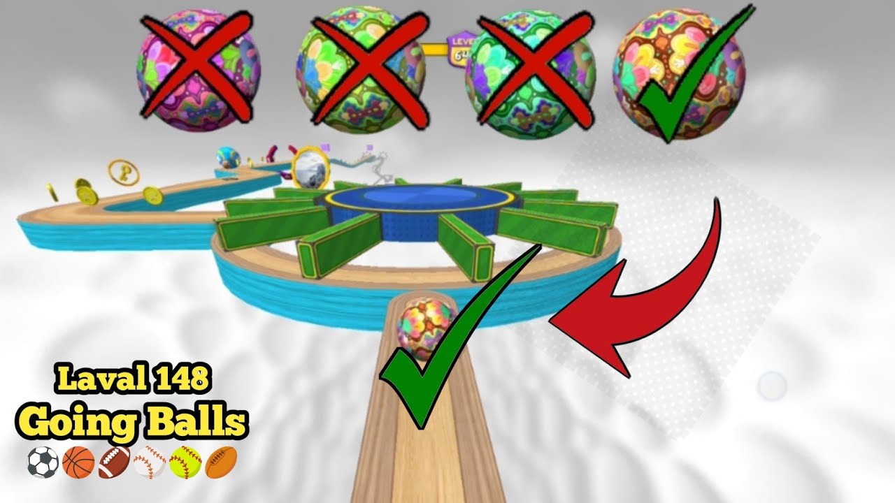 🏈Going Balls ; Super Speed Run Hard Walkthrough | Level 148 || los game || Arbaz Guru Gaming |