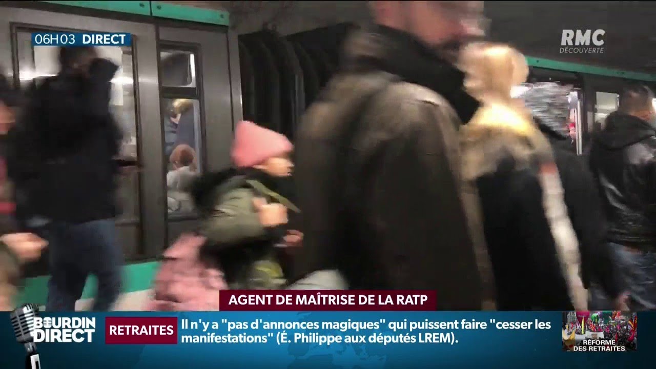 Situation tendue entre grévistes et non-grévistes à la RATP: 