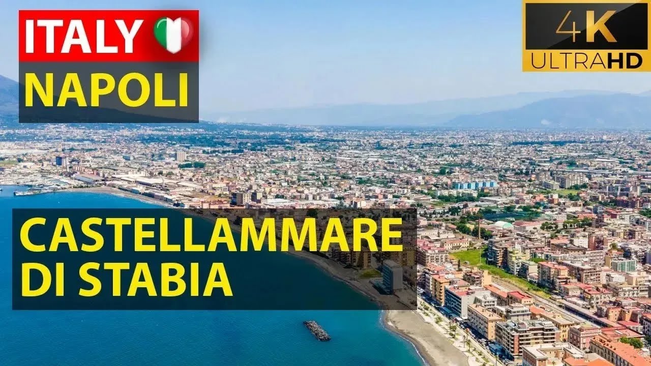 🇮🇹 Castellammare di Stabia from the drone. Naples Italy, 4K