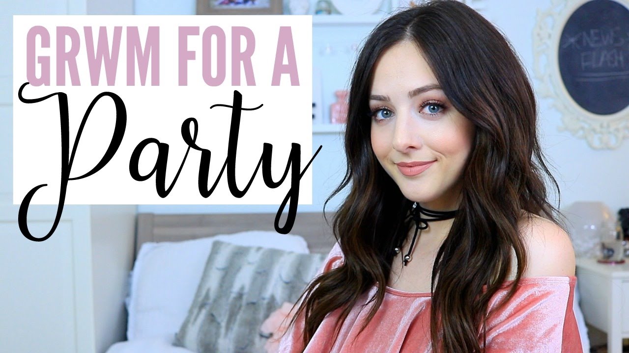 GRWM For A Party! Party Makeup, Hair + Outfit!