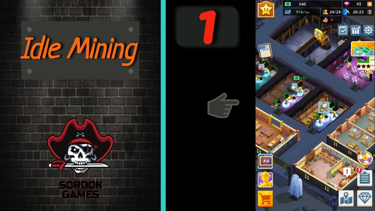 Idle Mining➤Часть 1. Первые шахты. Открываем карту➤Прохождение