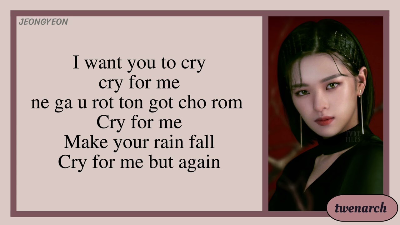 TWICE 'Cry For Me' Karaoke