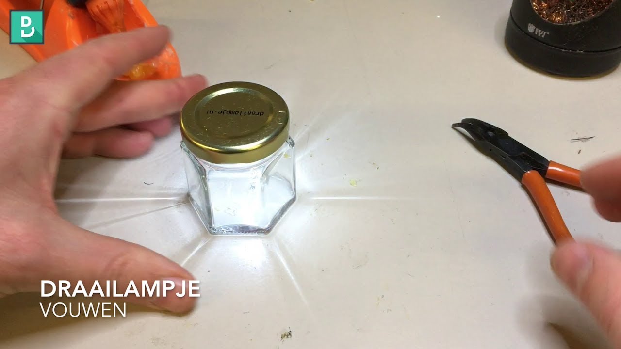 draailampje versie 4 maken solderen of soldeerloos