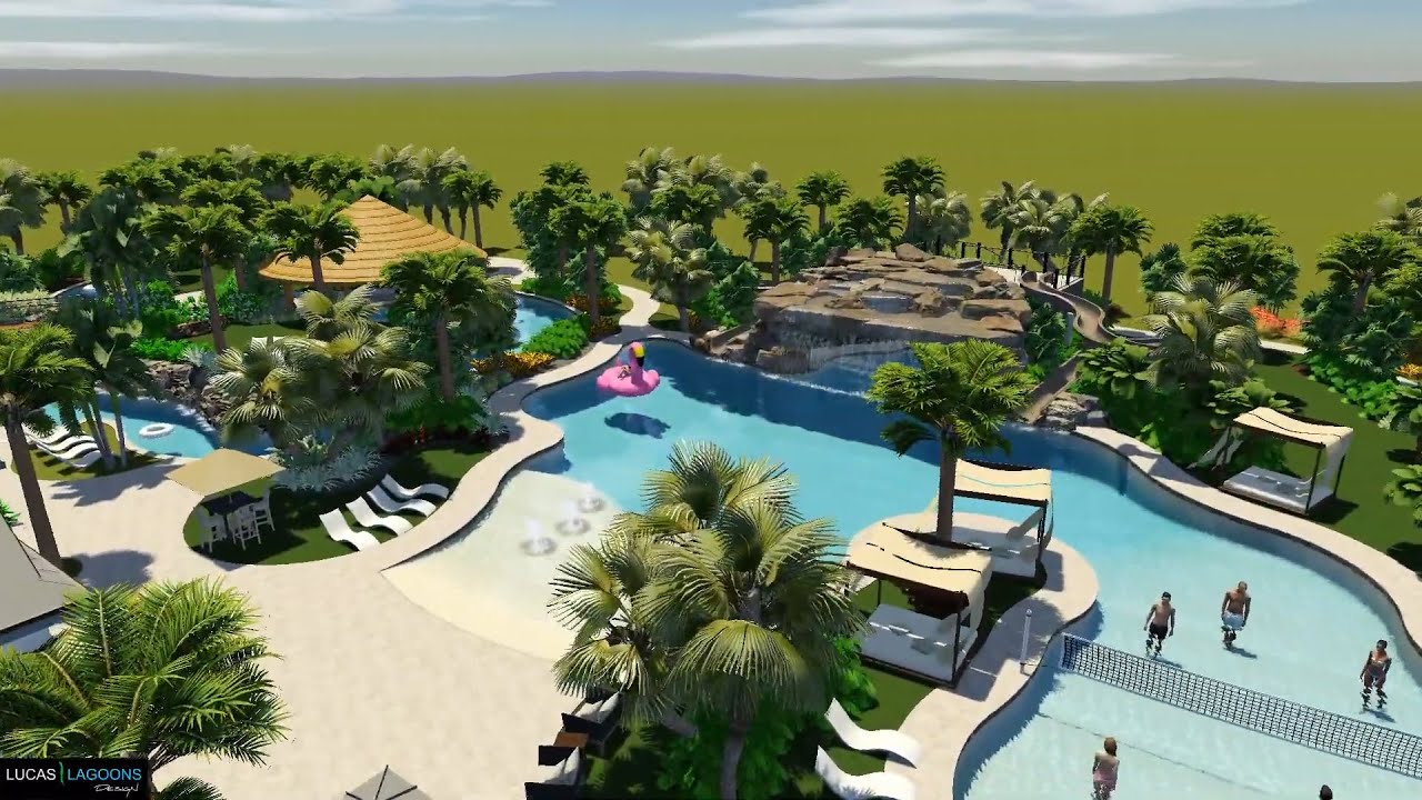 Resort Pool Design - Lucas Lagoons Design | We Design Insane Pools