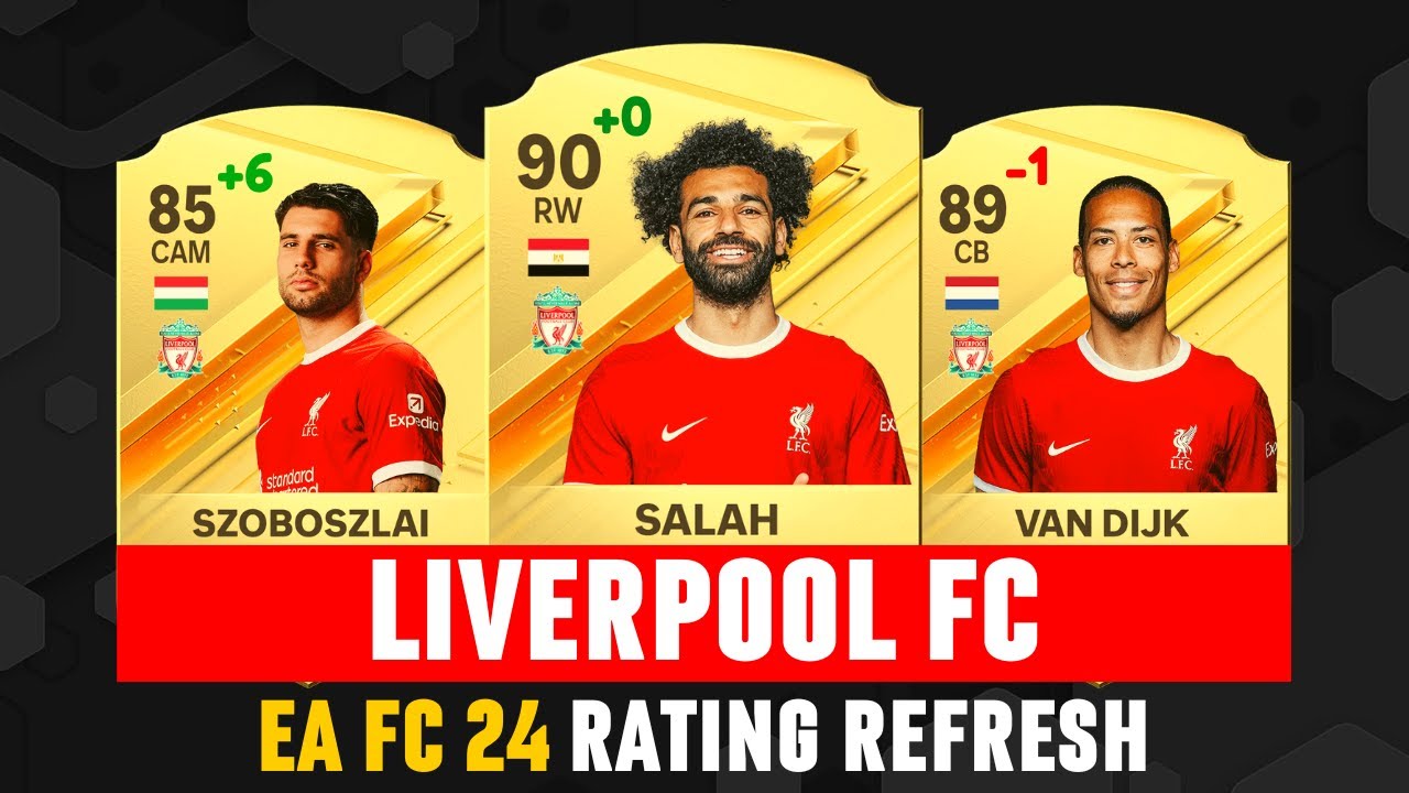 FIFA 24 | LIVERPOOL FC PLAYER RATINGS | EA FC 24! 😱🔥 ft. Salah, Van Dijk, Szoboszlai...