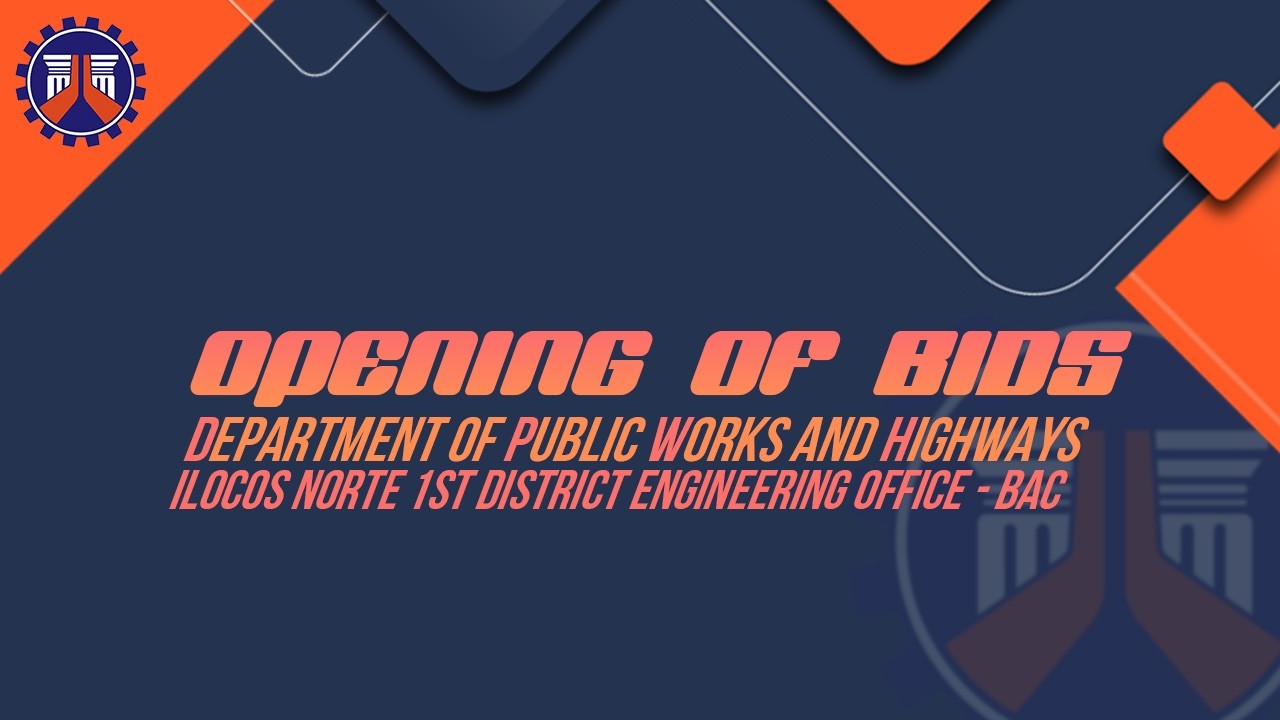 Procurement Livestream for DPWH Ilocos Norte 1st DEO on March 2, 2026