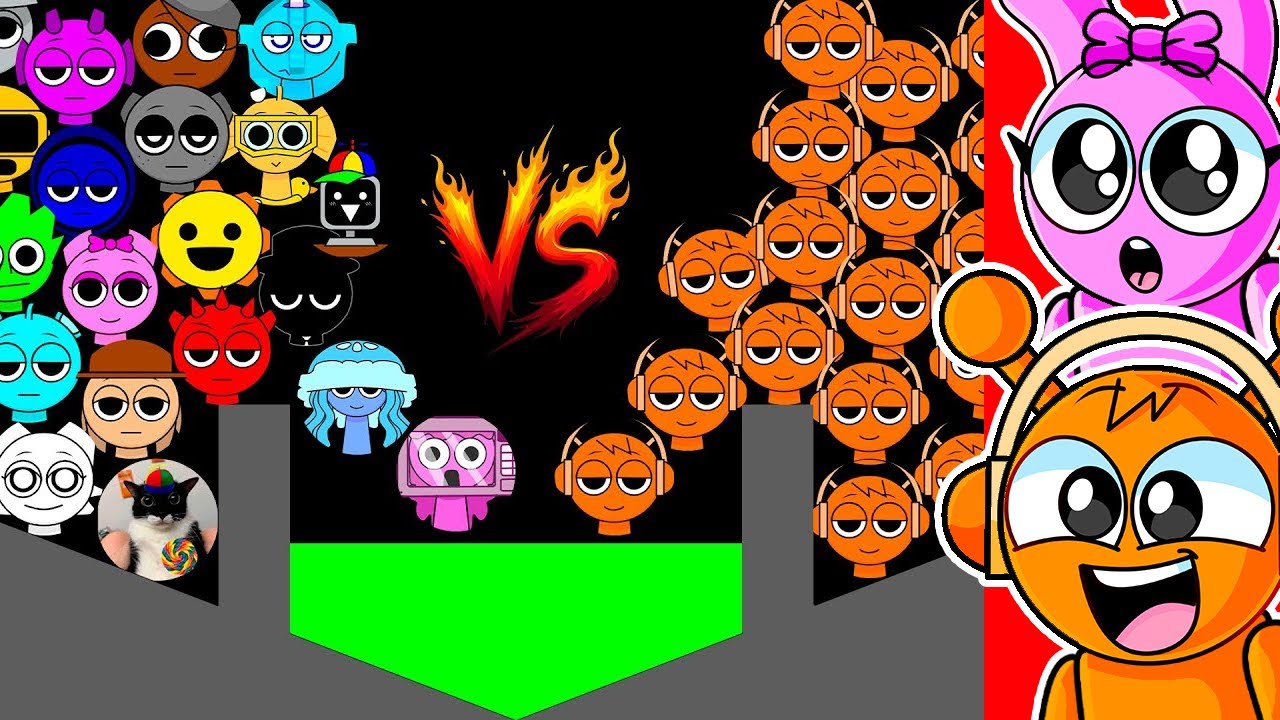 25 OREN VS ALL SPRUNKIS IN A MARBEL RACE