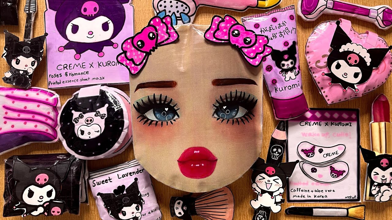 ❄️ Paper Diy ❄️ Roblox 👑 Skincare + Makeup Squishy ASMR 💖 Kuromi 💖 sanrio
