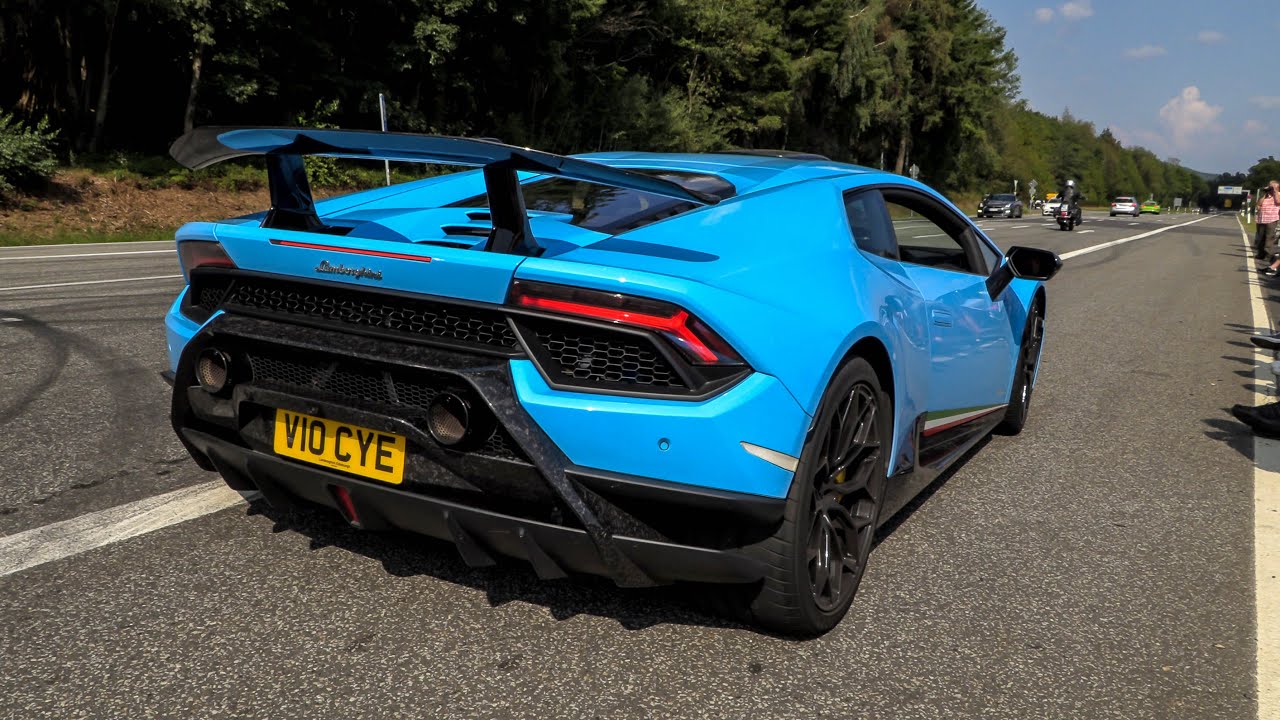 Cars Leaving Nürburgring Tankstelle - Ferrari F40, Challenger RT, M5 V10 Powerslide, Huracan ect!