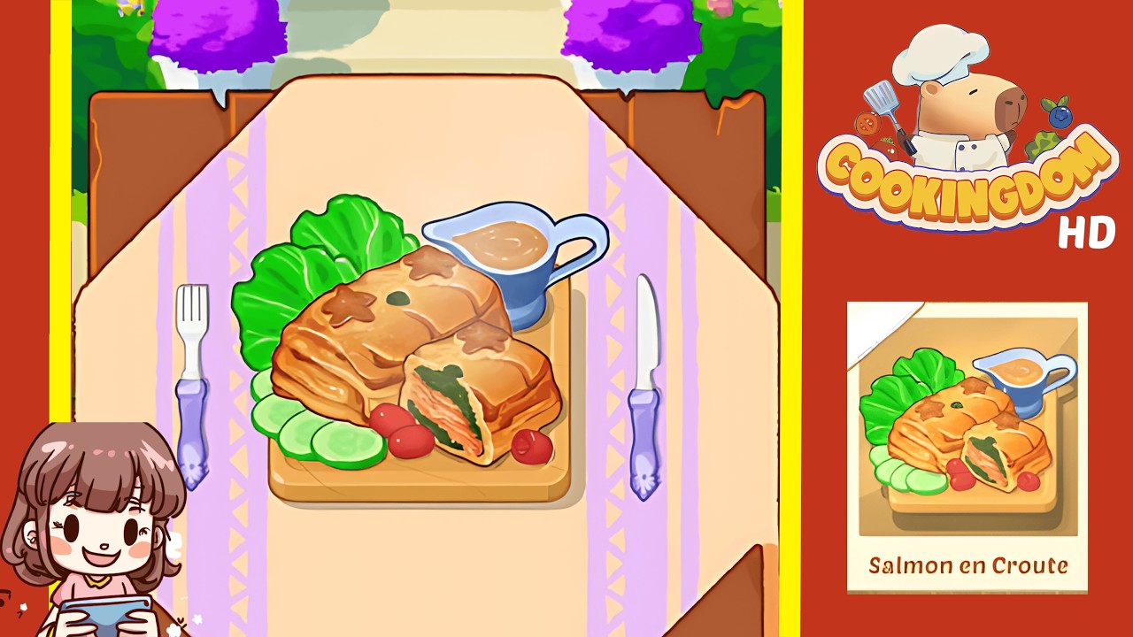 Cookingdom Level 183 Salmon En Croute Solution Walkthrough