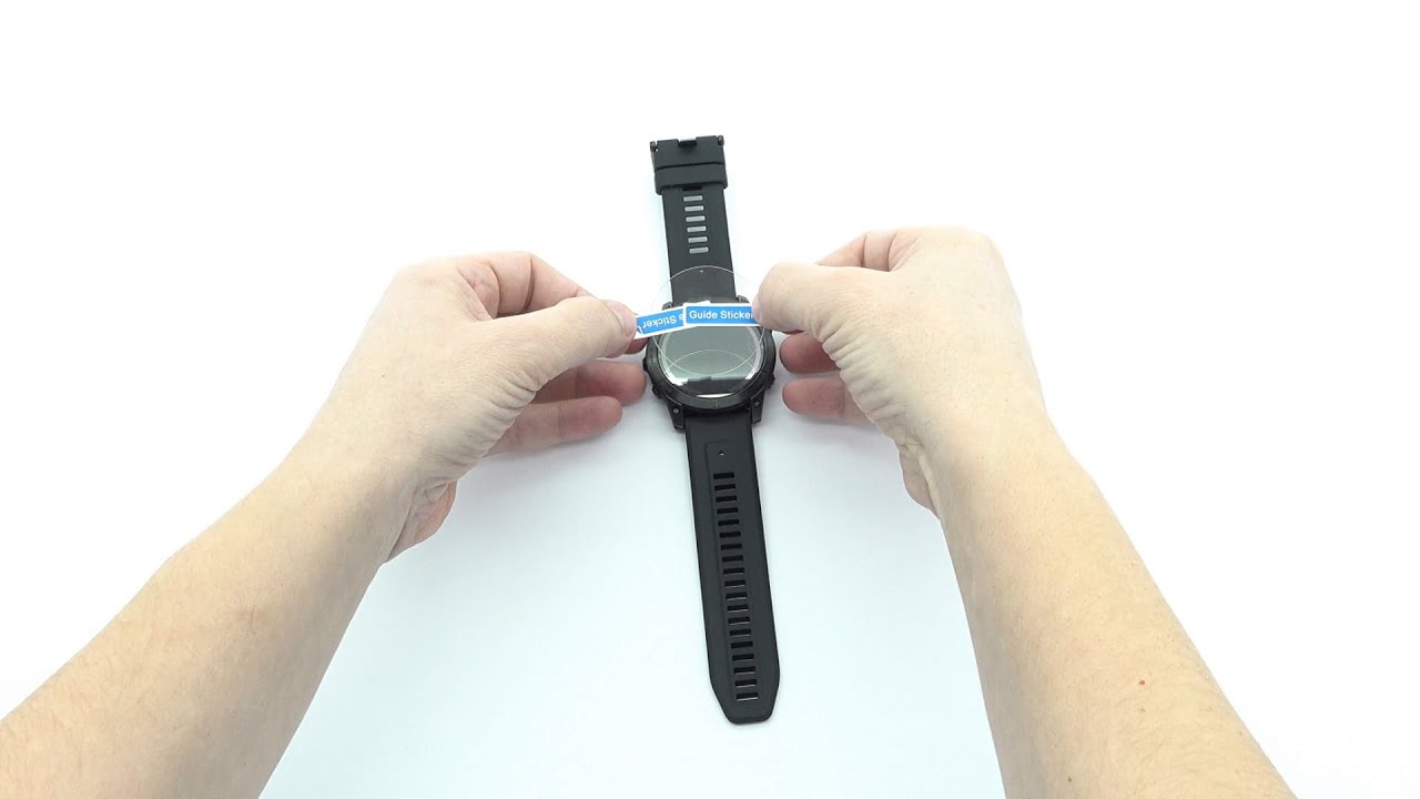 How to put a glass screen protector on Garmin Fenix 7X