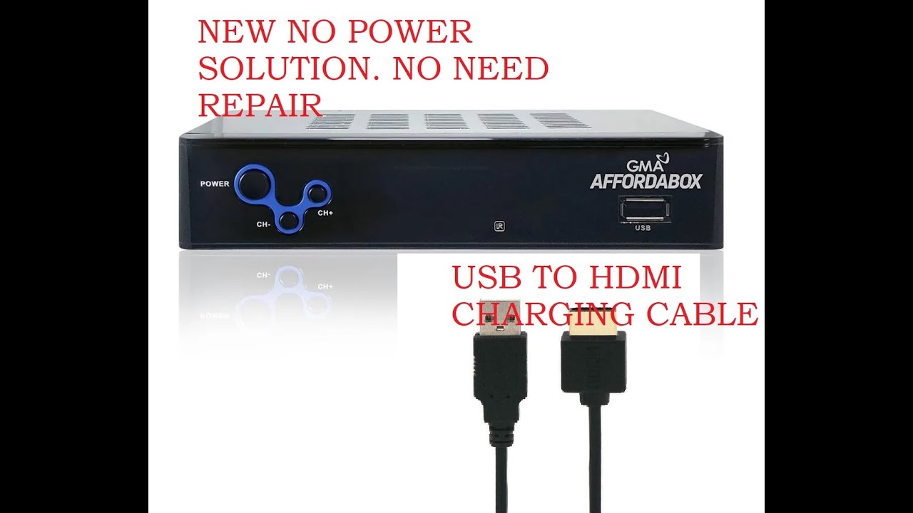 GMA AFFORDABOX NO POWER NEW SOLUTION NO NEED REPAIR
