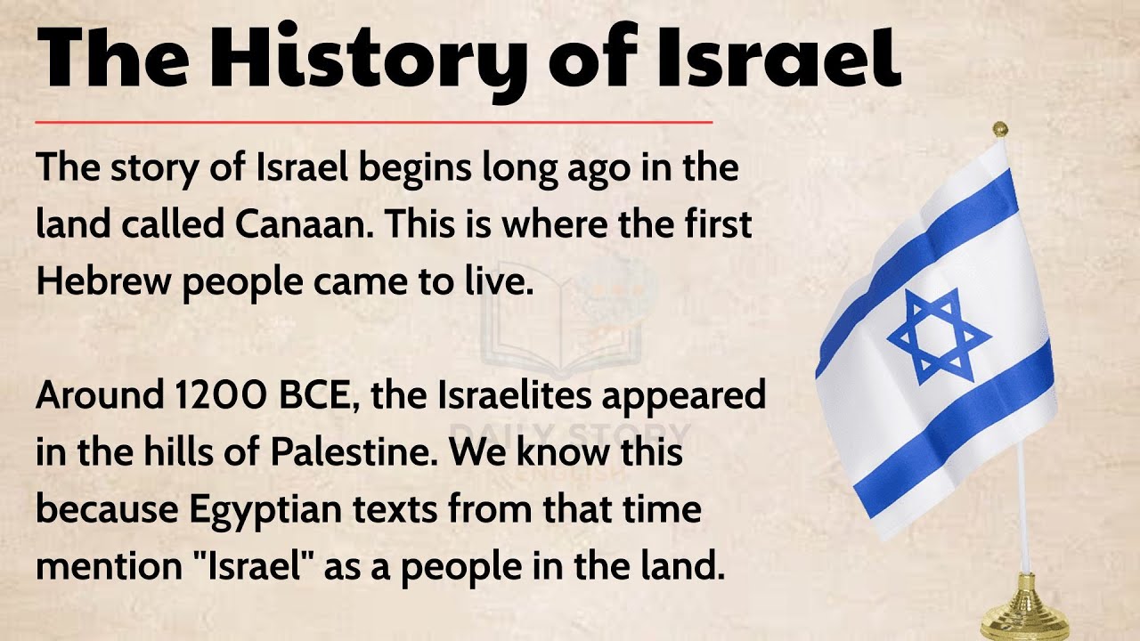 The Story of Israel Explained Simply || Learn English Through History Level 3 📚🎧