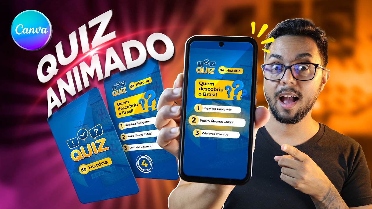 Como criar um QUIZ ANIMADO com o Canva para Reels e Stories do Instagram