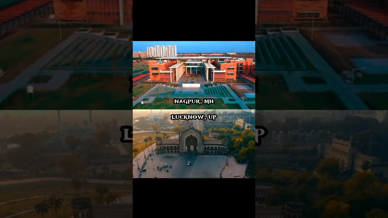 Nagpur, MH Vs Lucknow, UP / City comparison / Who have better infrastructure / #shorts #drone