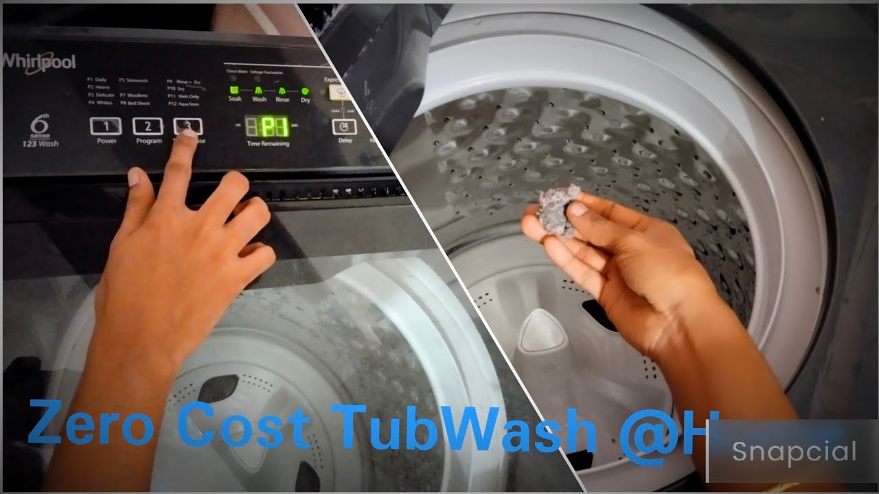 How to clean whirlpool washing machine using Scalegon powder| Zero Cost Washing Machine Tub Cleaning