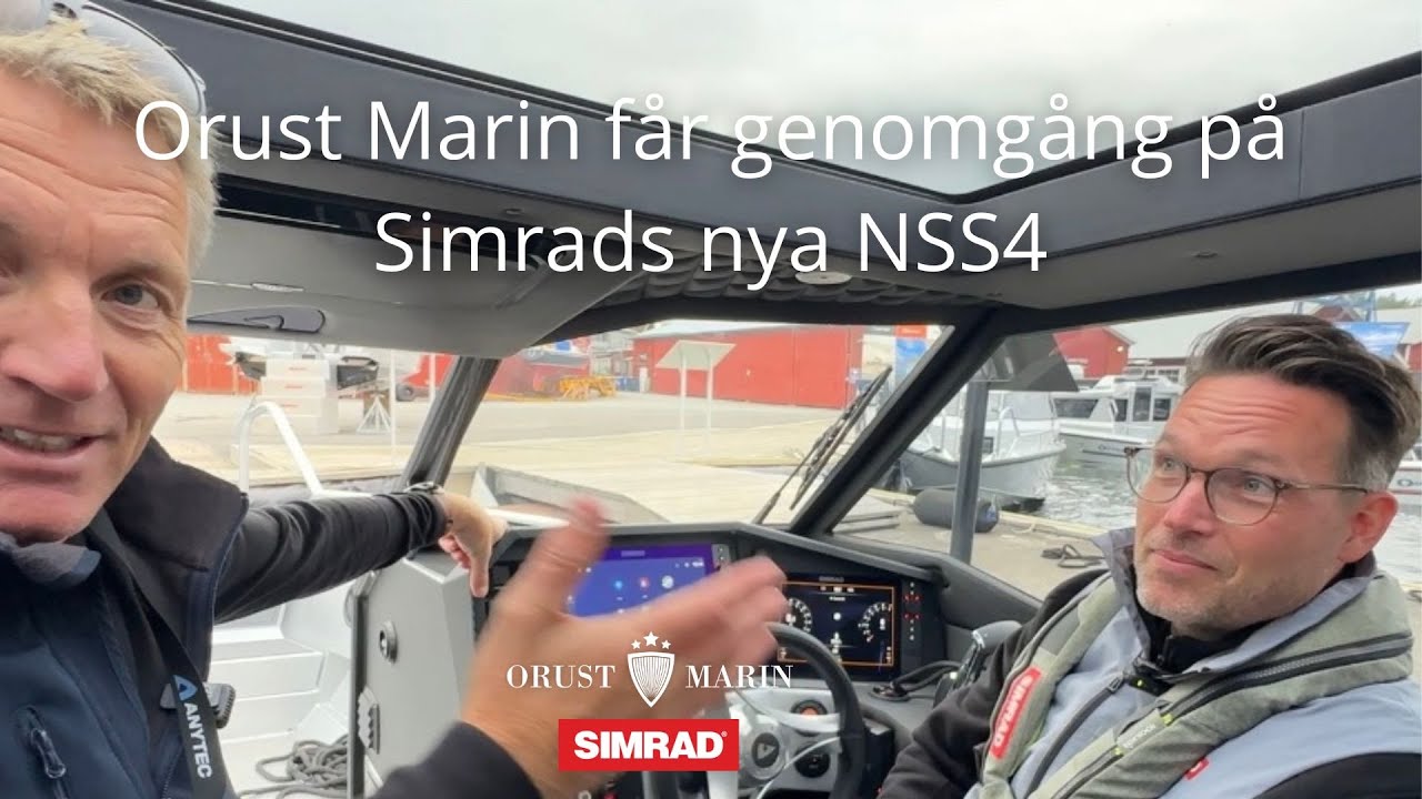 ORUST MARIN får genomgång på SIMRADS NYA GPS - NSS4