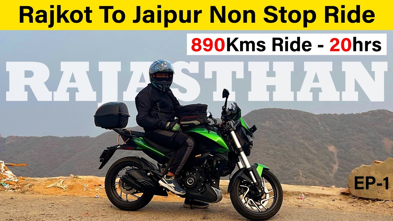 || Rajkot to Jaipur 890kms Non Stop Ride | Solo | Rajkot to Udaipur part 1 | Rajasthan Ride ||