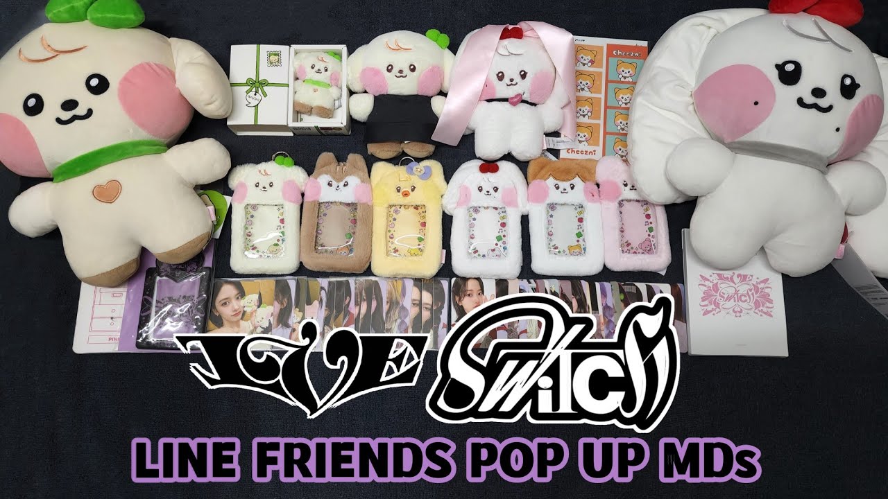 [Unboxing] IVE - 'IVE SWITCH' Line Friends Pop Up Store MDs + 50K Benefit Photocards #minive #minini