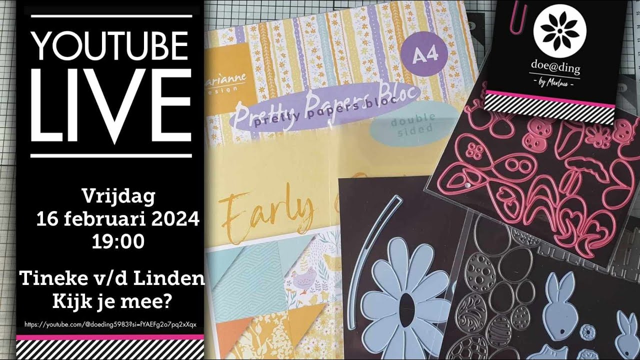 Doe@ding Kaartdoosje met eitjes met Tineke