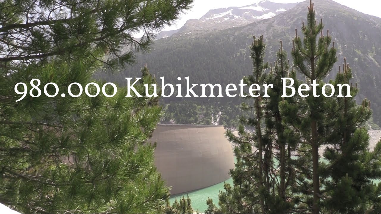 Schlegeis-Stausee, Zillertal, Österreich. Urlaub in Tirol.