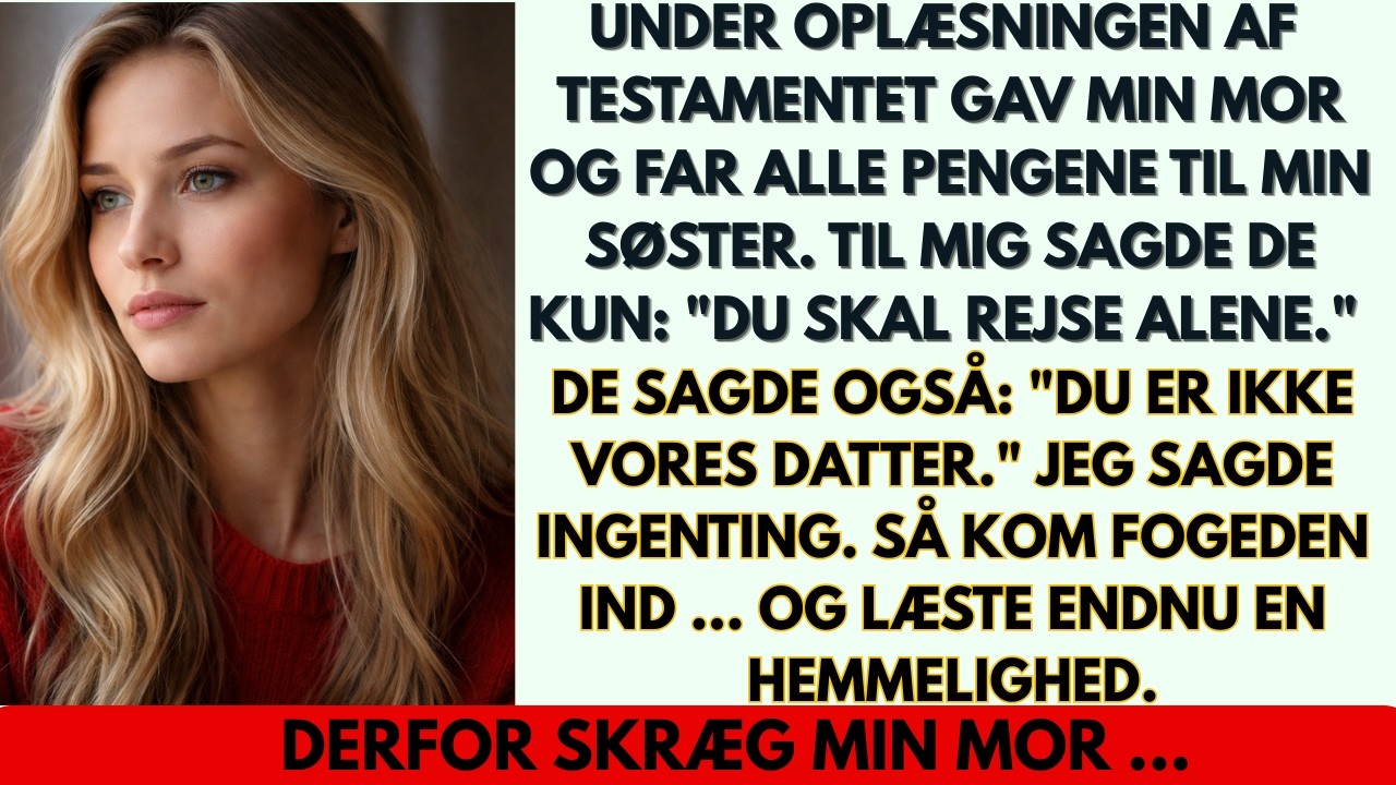 Min mor testamenterede 20 millioner kroner til min søster – og så afslørede advokaten hemmeligheden…