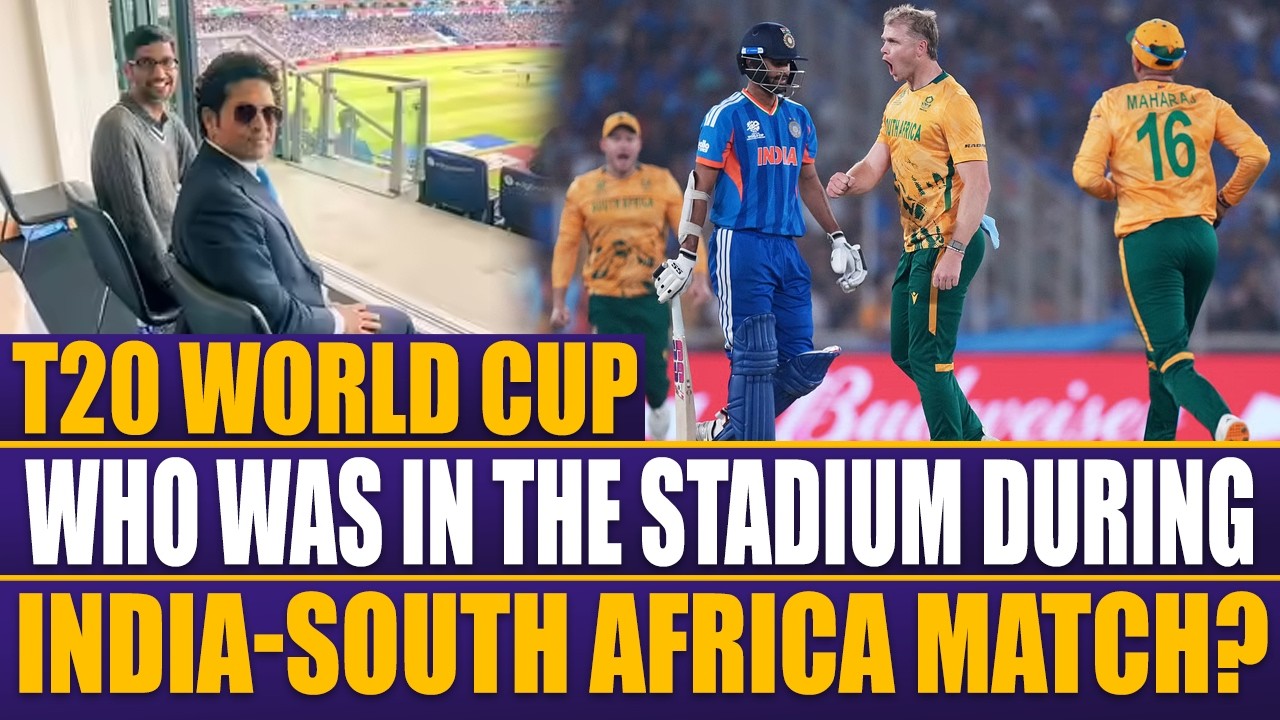 Who Was In The Stadium During India vs South Africa Match In Ahmadabad Stadium?