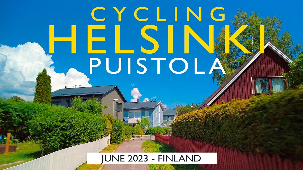Helsinki Cycling: Puistola, June 2023, Finland [4K]
