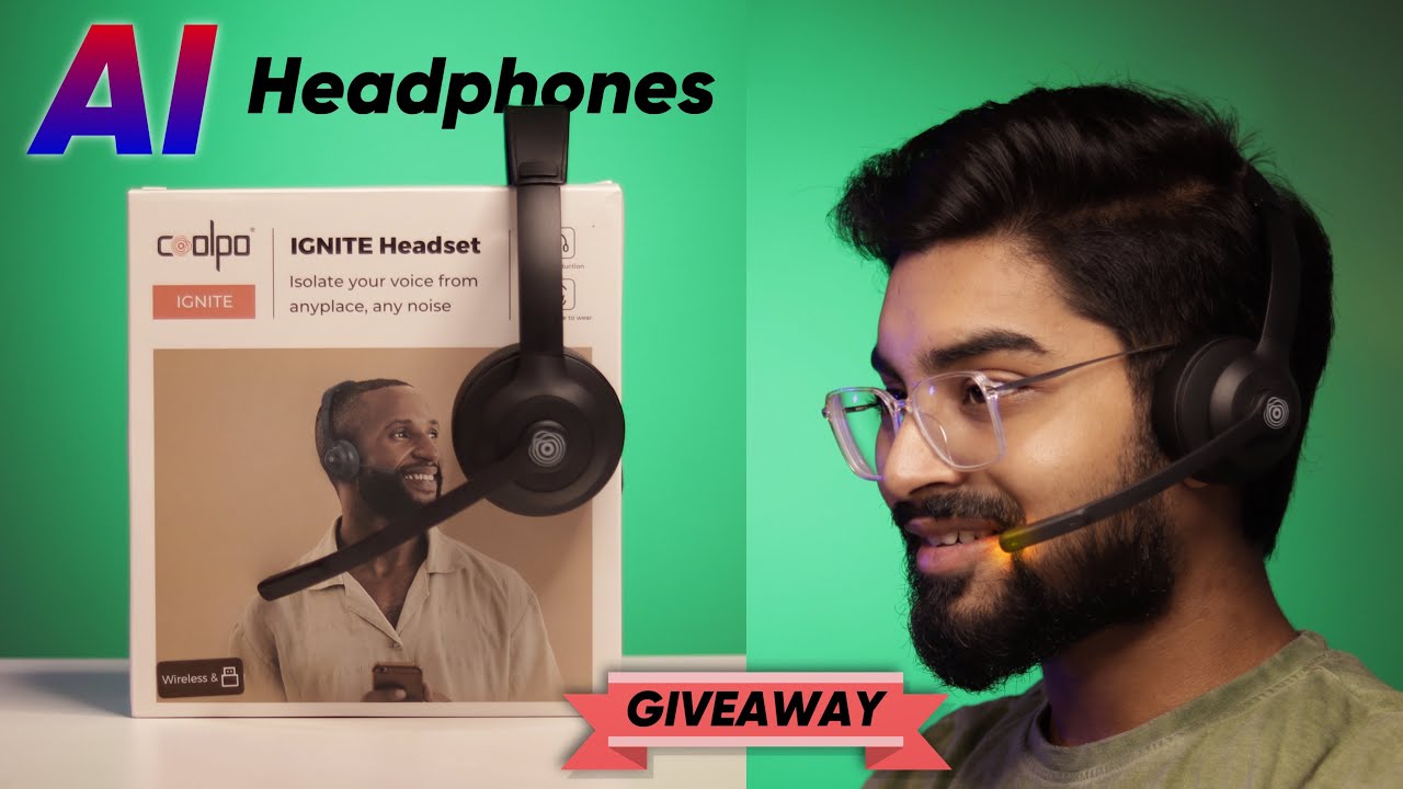 [GIVEAWAY🎉] Best Wireless Headphones with Mic and Noise Cancelling | Coolpo Ignite Headset Review