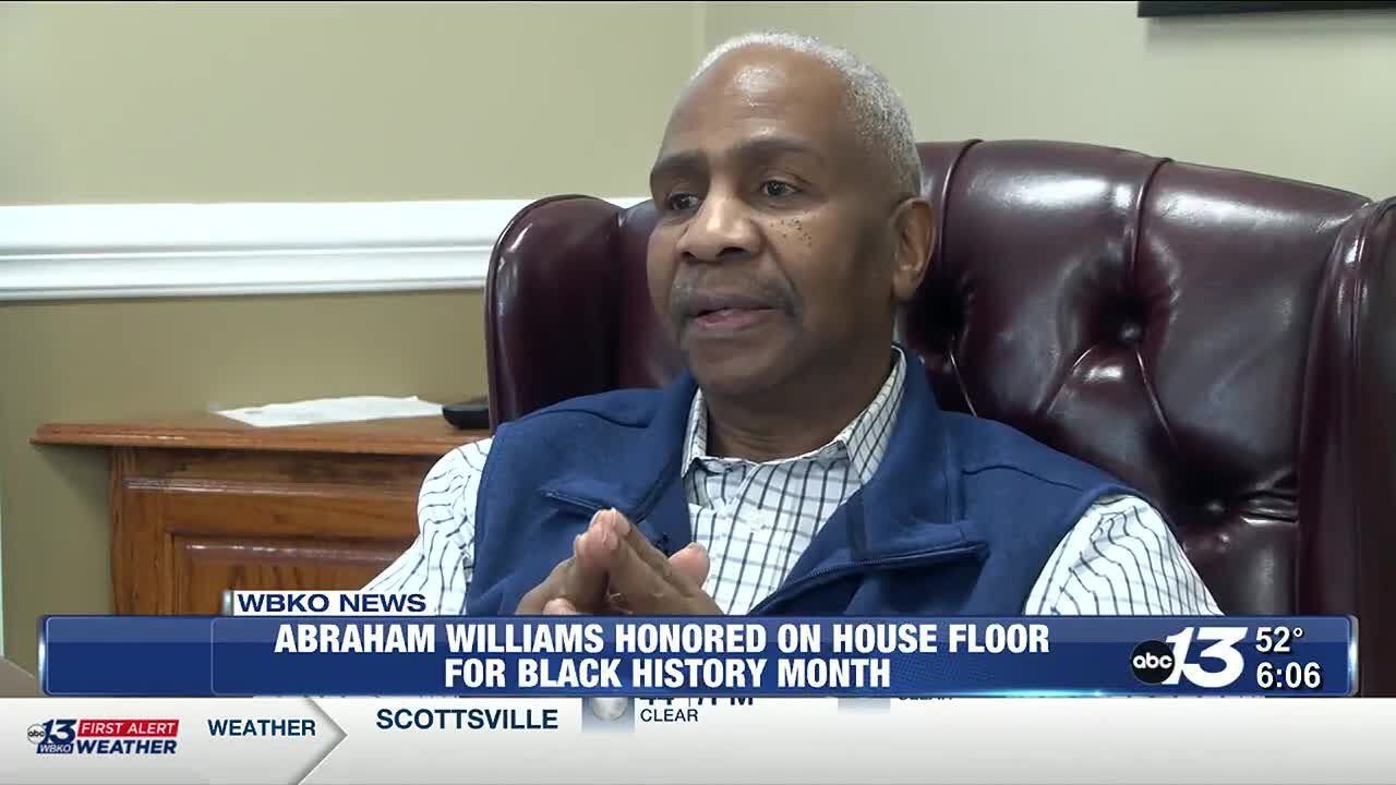 Abraham Williams honored by state legislators in honor of Black History Month