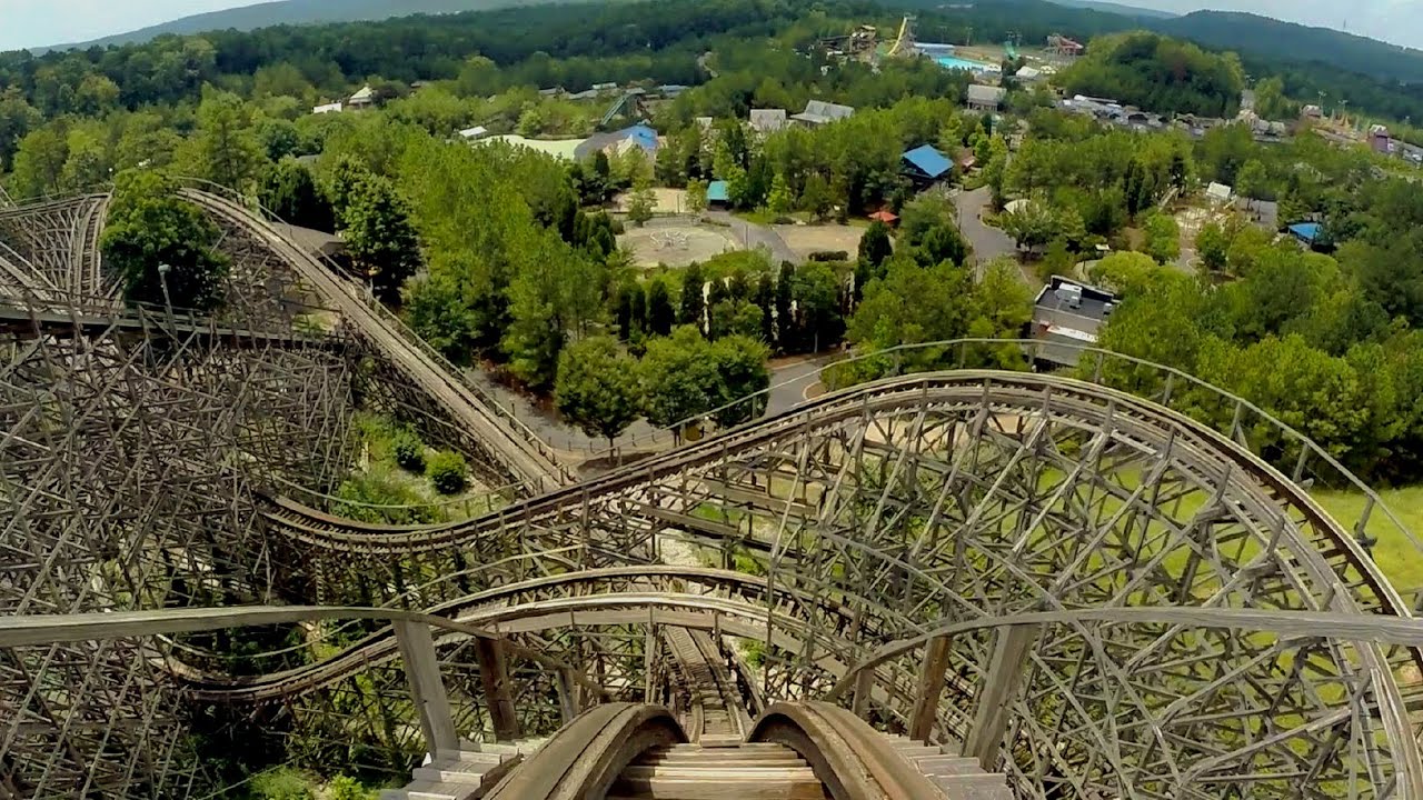 Rampage front seat on-ride HD POV @60fps Alabama Splash Adventure